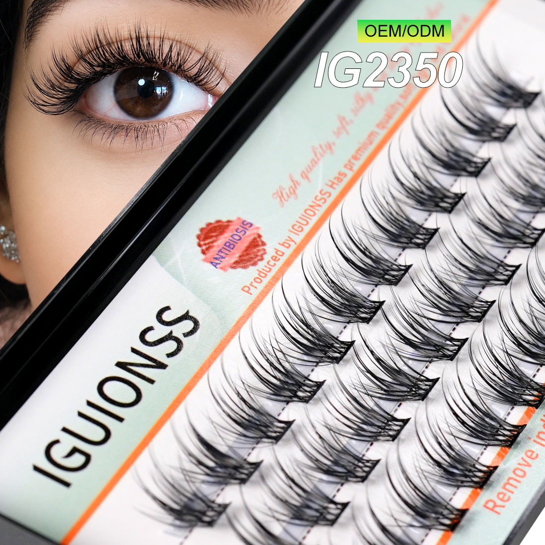 OEM ODM Lash Clusters DIY Indi - Eyelash Extension For Asian Eyes review and price