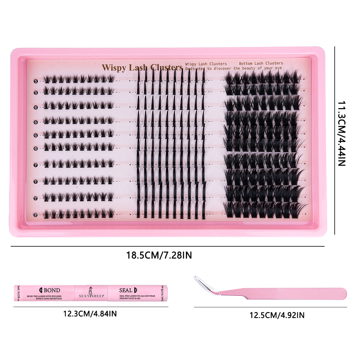 Lash Clusters Kit Wispy Eyelas - Eyelash Extension For Asian Eyes review and price